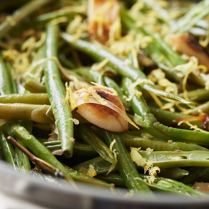 To rev up your green beans even more, try tossing in pancetta or slivered almonds with the shallots.
